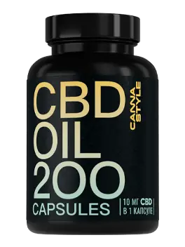 CBD капсулы  2000 мг (200 шт по 10 мг) CannaStyle