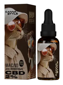 Масло CBD для животных 600мг 2% 30мл CannaStyle