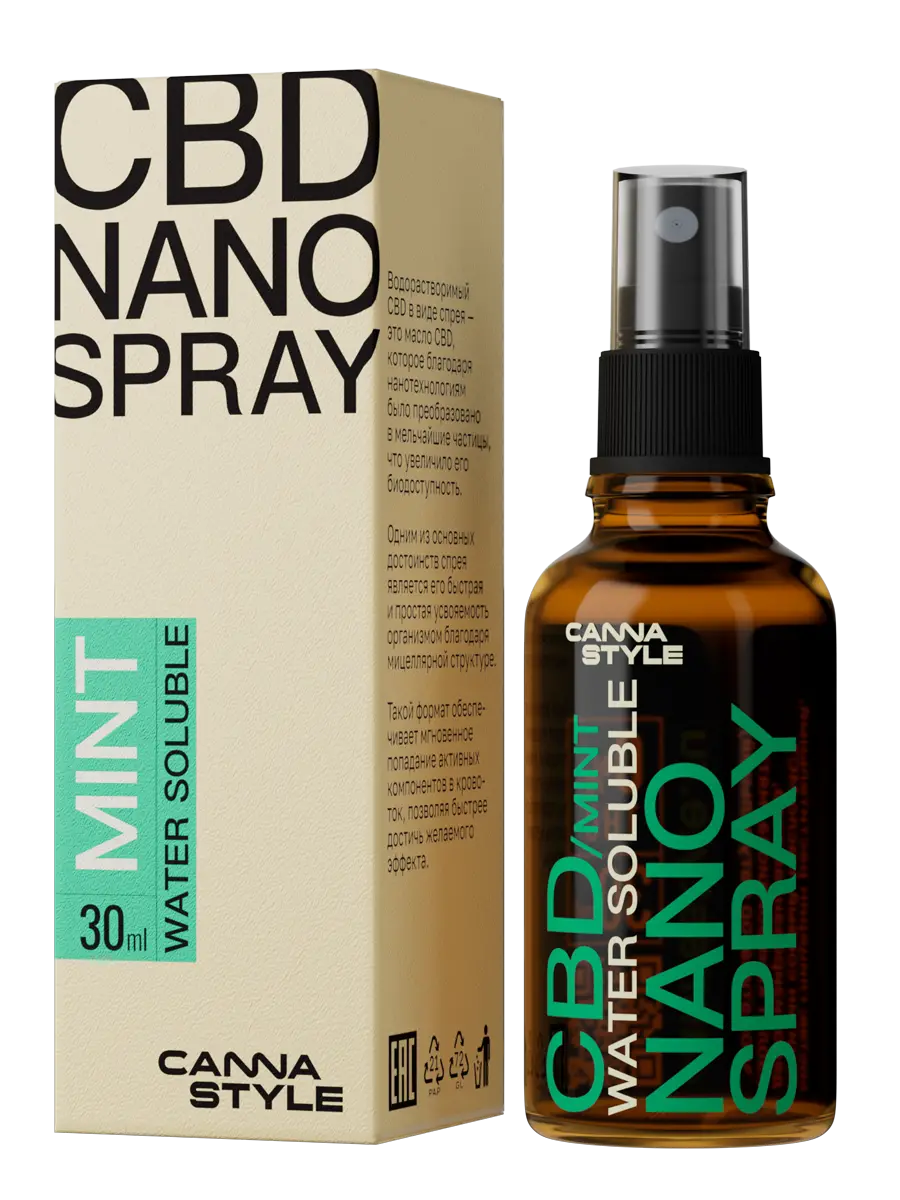 CBD NANO SPRAY MINT(30мл), CannaStyle