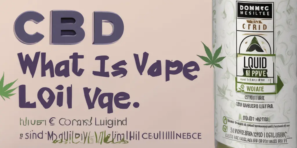 Что такое CBD жидкость для вейпа