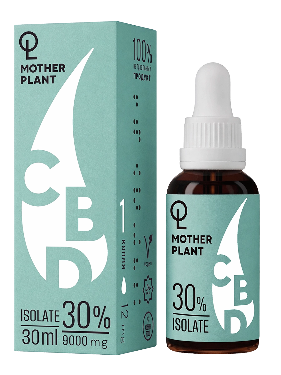 Масло CBD "Изолят" 9000мг 30% 30мл MotherPlant