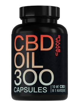 CBD капсулы  3000 мг (300 шт по 10 мг) CannaStyle