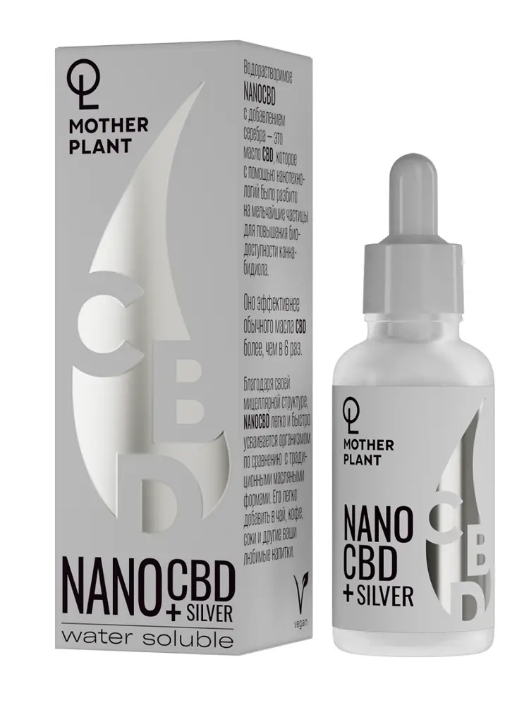 Водорастворимое NanoCBD + Серебро (30мл) MotherPlant
