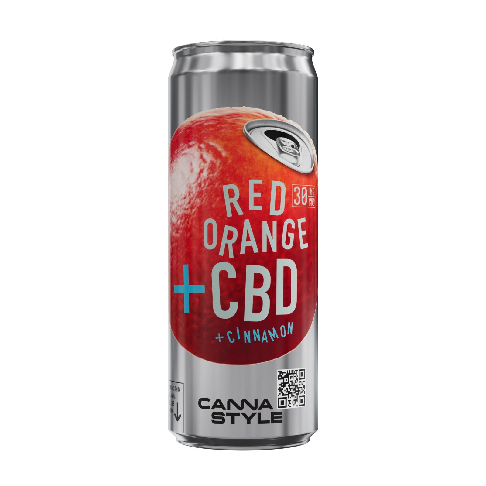 Лимонад CannaStyle "Красный Апельсин +корица" с CBD (0,33л)