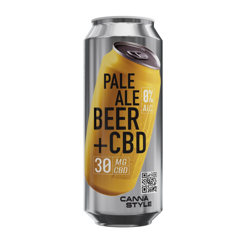 Безалкогольное пиво CannaStyle PALE ALE BEER+CBD (0,5л)